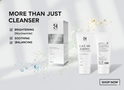 SHIK BEAUTY LAX-MI AMINO ACID GENTLE FACIAL CLEANSER (pH 5.5 Balanced Formula with Niacinamide & Panthenol)